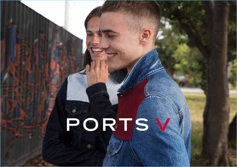 All smiles, models Marcus Rye and Sholto Price connect with Ports V. » Ports V Launches with Celebration of Love & Difference All smiles, models Marcus Rye and Sholto Price connect with Ports V.