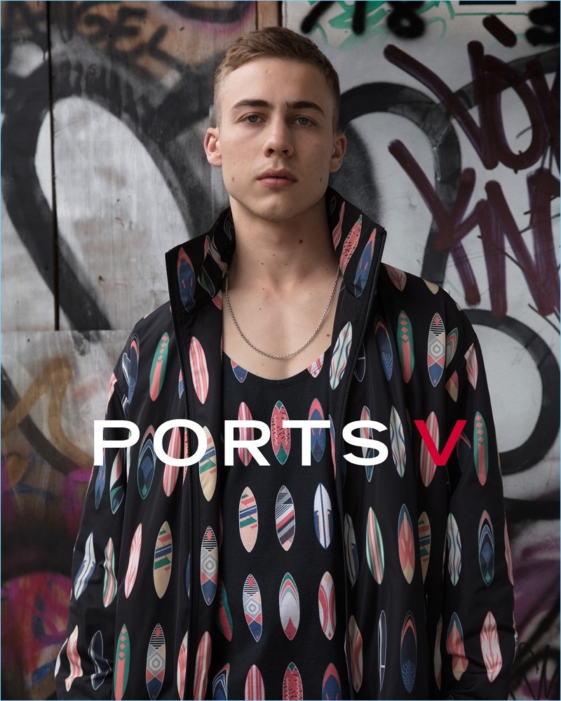 Sholto Price stars in Ports V's debut campaign.