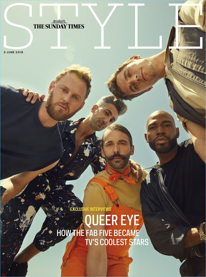 The stars of Queer Eye cover The Sunday Times Style magazine.