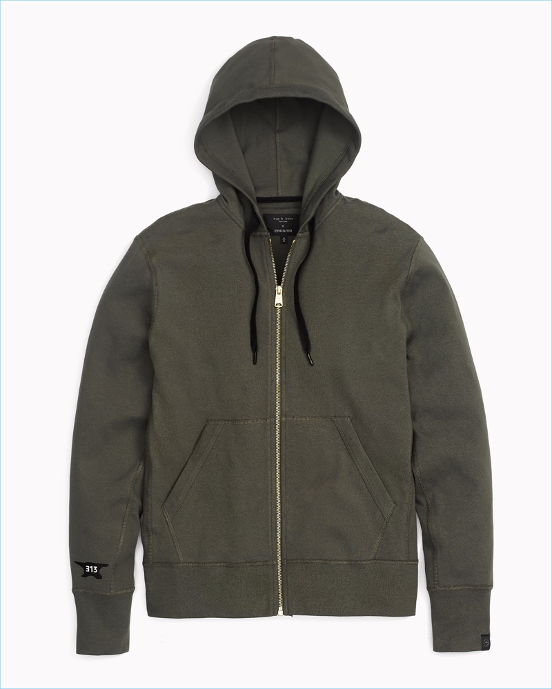 Eminem x Rag & Bone Icon Hoodie in Army