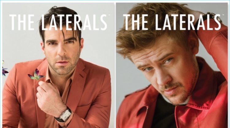 Actors Zachary Quinto and Boyd Holbrook wear Bottega Veneta on covers for The Laterals.