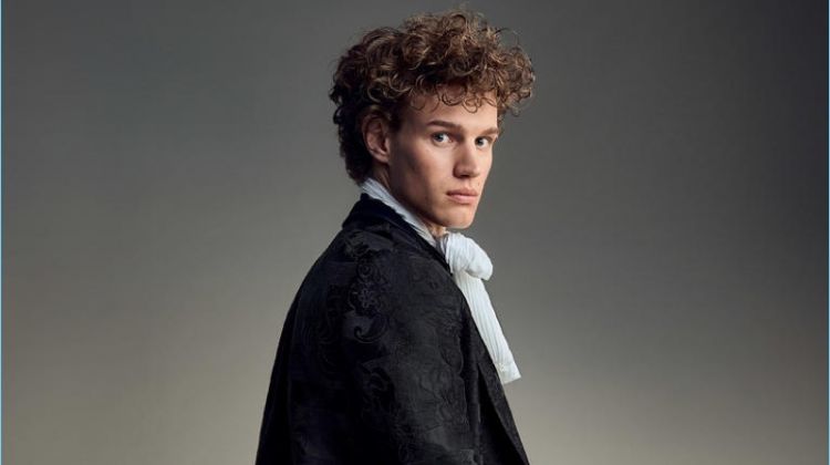 Gentleman’s Club: Timo Baumann Dons Opulent Fashions for Harrods Magazine