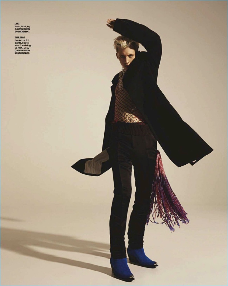 Connecting with GQ Australia, Troye Sivan wears Calvin Klein.