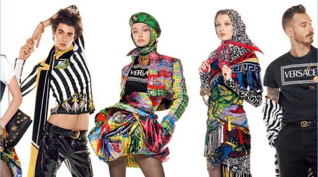 Versace Enlists 54 Models for Fall '18 Campaign Oscar Kindelan, Gigi Hadid, Kris Grikaite, and David Alexander Flinn star in Versace's fall-winter 2018 campaign.