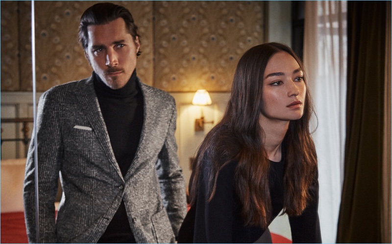 Guillaume Macé and Bruna Tenório star in Windsor's fall-winter 2018 campaign.