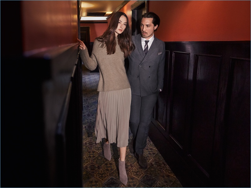 Bruna Tenório and Guillaume Macé appear in Windsor's fall-winter 2018 campaign.