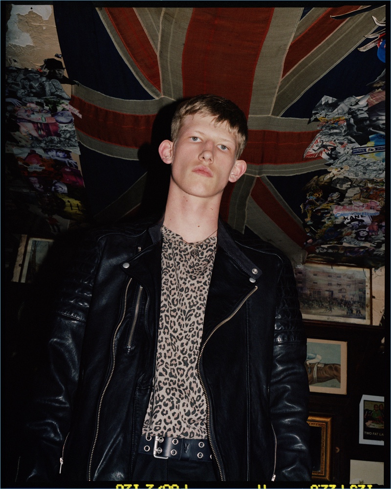 Connor Newall stars in AllSaints' fall 2018 campaign.