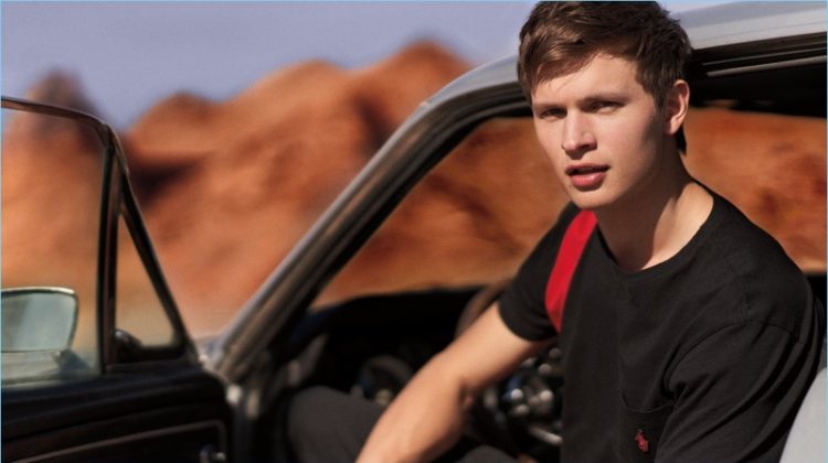 Ansel Elgort fronts the fragrance campaign for Polo Red and Polo Red Rush.