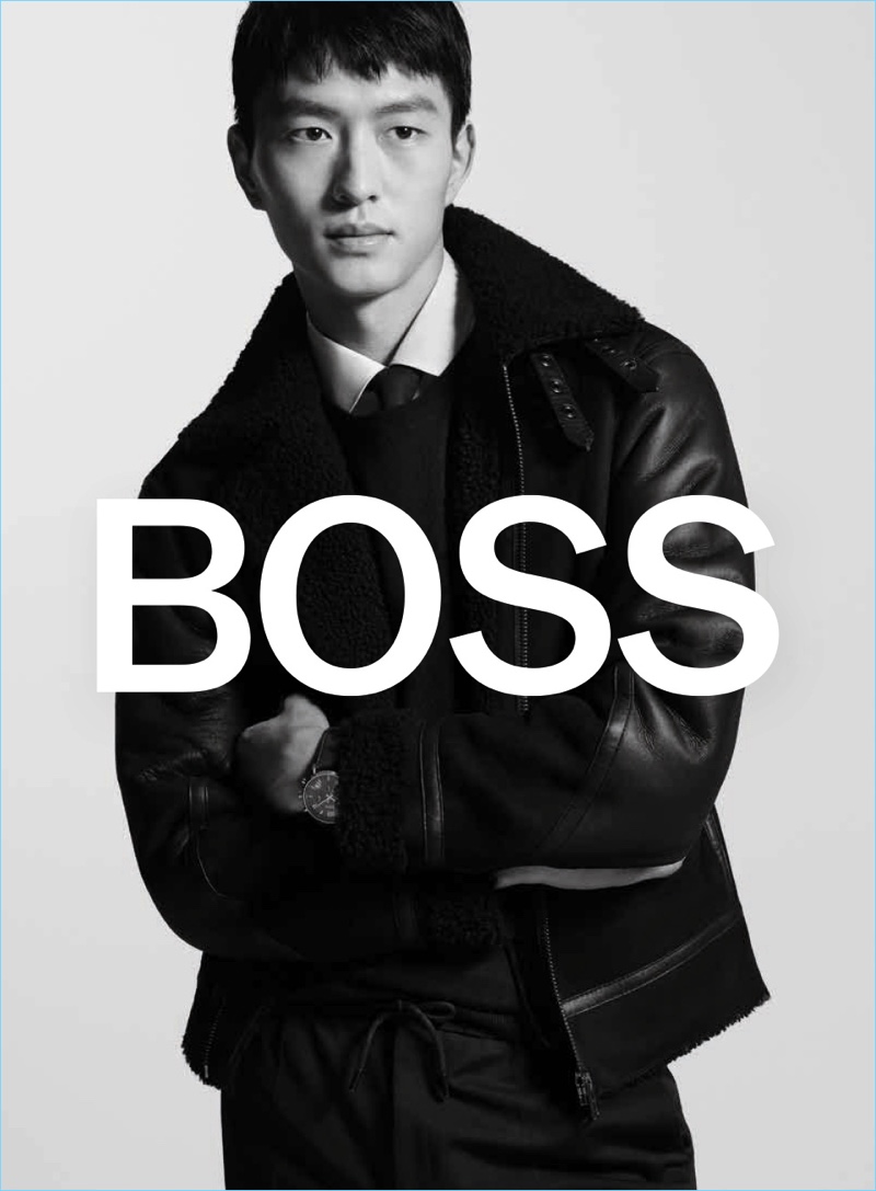 Jin Dachuan is front and center for BOSS' fall-winter 2018 campaign.