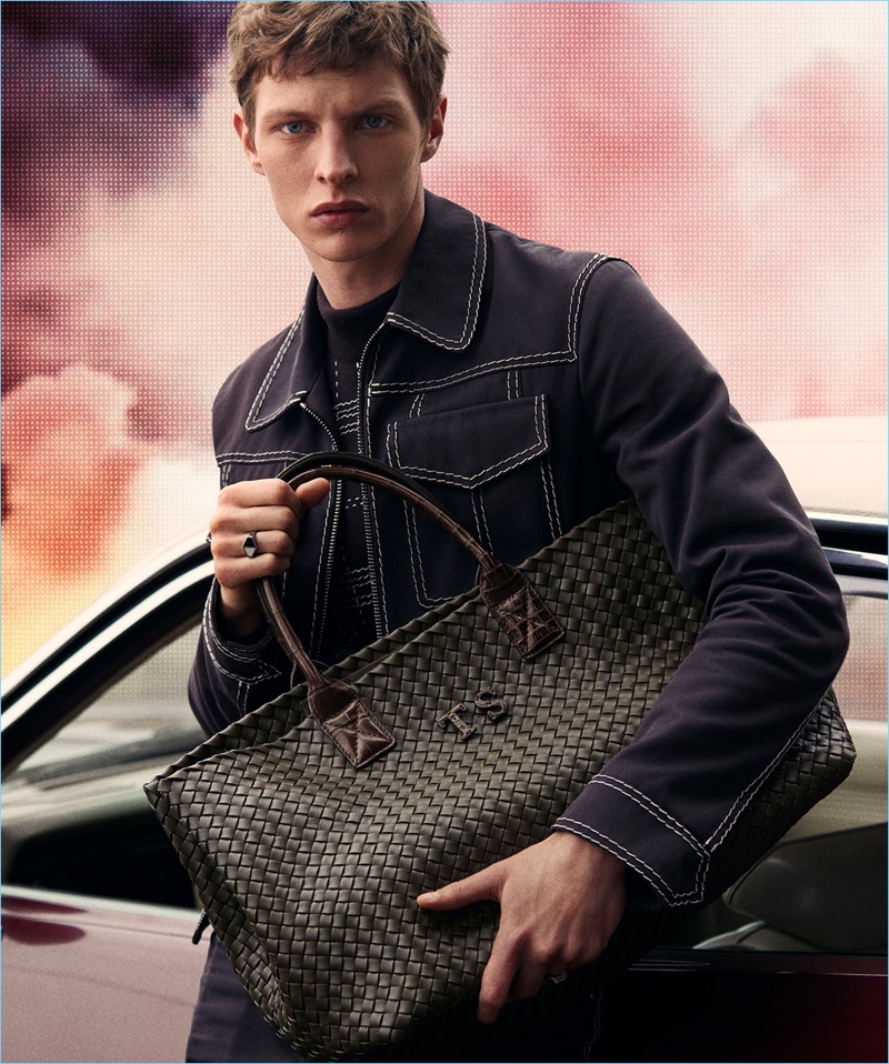 German model Tim Schuhmacher fronts Bottega Veneta's fall-winter 2018 campaign.