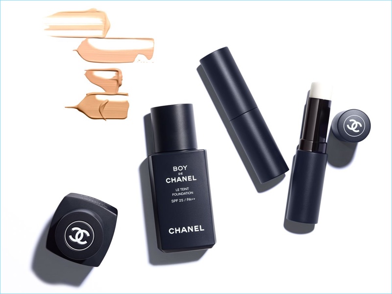 Foundation and lip balm from Boy de Chanel