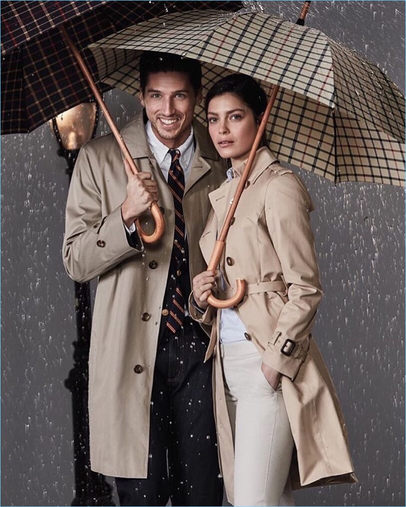 Ryan Kennedy appears in Brooks Brothers' fall-winter 2018 campaign.