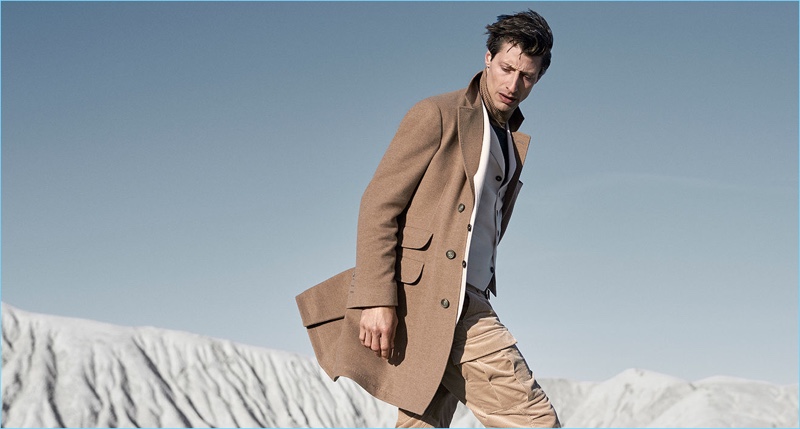 Jonas Mason reunites with Brunello Cucinelli for its fall-winter 2018 outing.