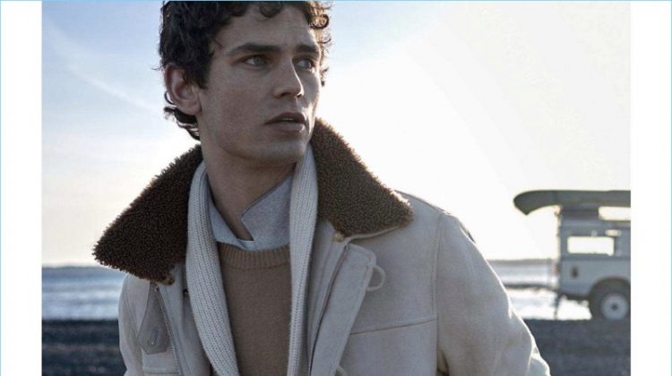 Arthur Gosse stars in Brunello Cucinelli's fall-winter 2018 campaign.