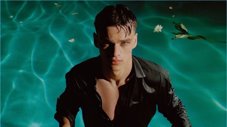 Filip Hrivnak Takes a Dip with Cesare Paciotti for Fall ’18 Campaign