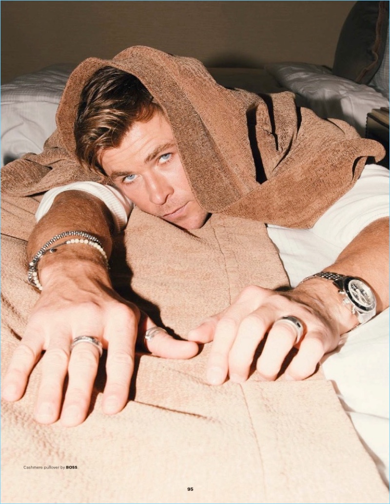 Zhong Lin photographs Chris Hemsworth for the pages of Esquire Singapore.