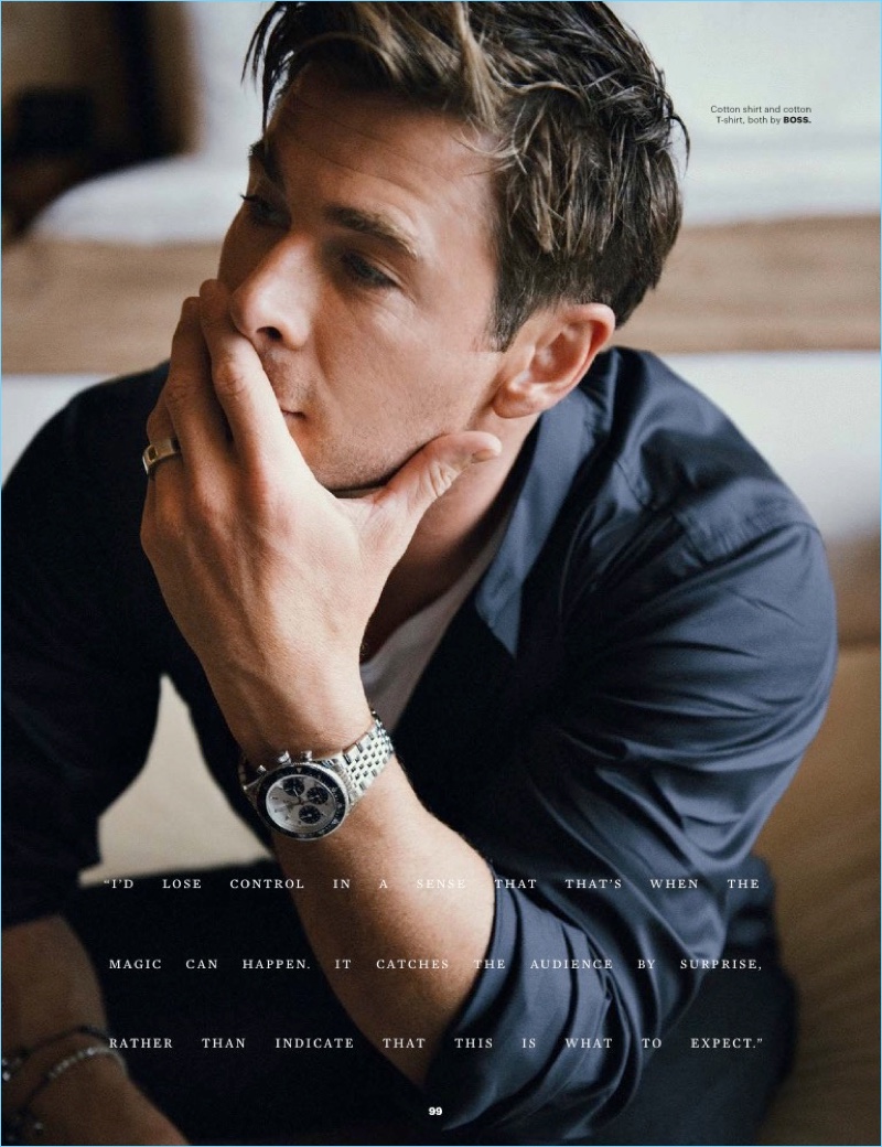 Australian actor Chris Hemsworth wears BOSS. » Chris Hemsworth Covers Esquire Singapore, Dons BOSS for Shoot Australian actor Chris Hemsworth wears BOSS.