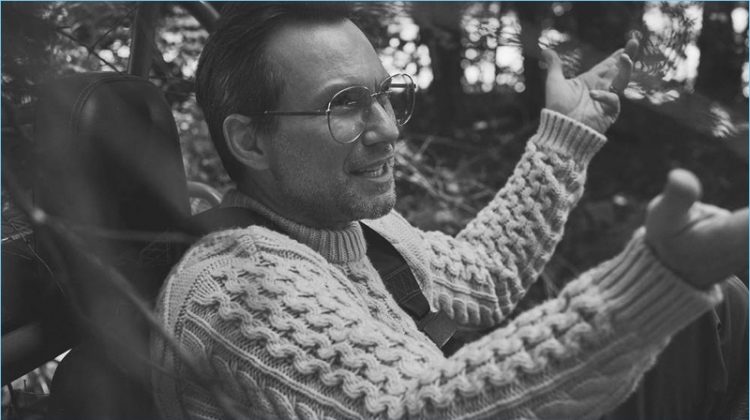 Christian Slater Connects with Mr Porter, Discusses Maturing