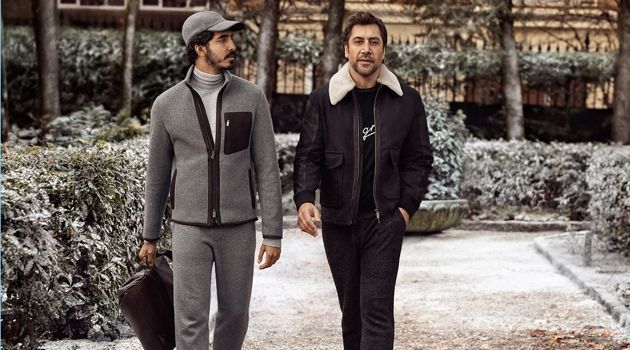 Javier Bardem & Dev Patel Reunite for Ermenegildo Zegna Fall '18 Campaign Dev Patel and Javier Bardem star in Ermenegildo Zegna's fall-winter 2018 campaign.