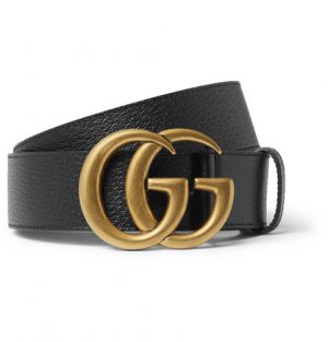 Gucci - 4cm Black Full-Grain Leather Belt - Black Gucci - 4cm Black Full-Grain Leather Belt - Black