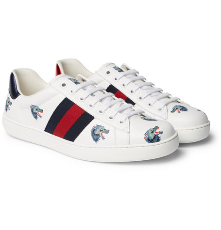 ace gucci signature sneaker white