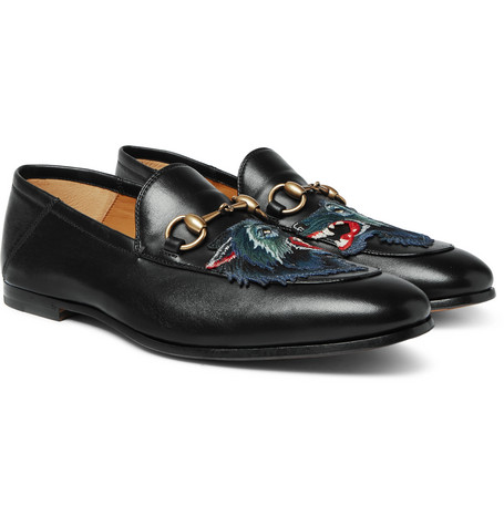 gucci loafers wolf