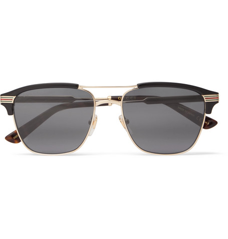 gucci gold frame sunglasses