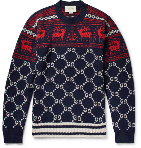 gucci jacquard jumper