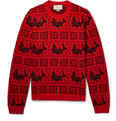 gucci shark sweater