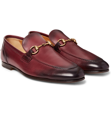 gucci burgundy loafers