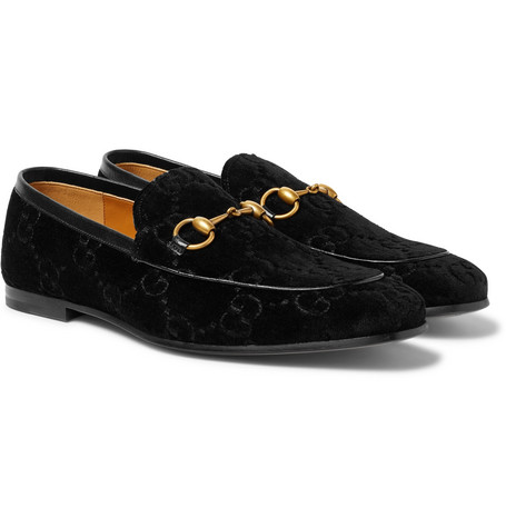 gucci loafers logo