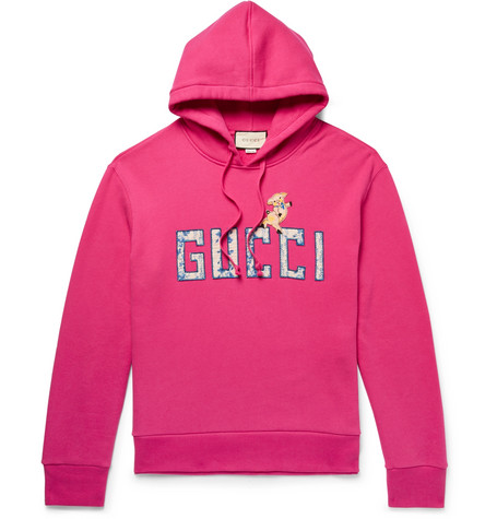 pink hoodie gucci