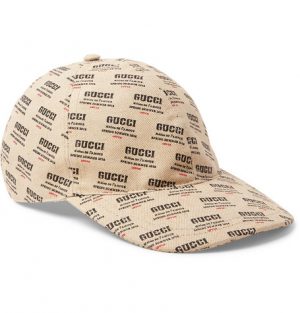 Gucci - Logo-Print Linen and Cotton-Blend Canvas Baseball Cap - Men - Cream Gucci - Logo-Print Linen and Cotton-Blend Canvas Baseball Cap - Cream