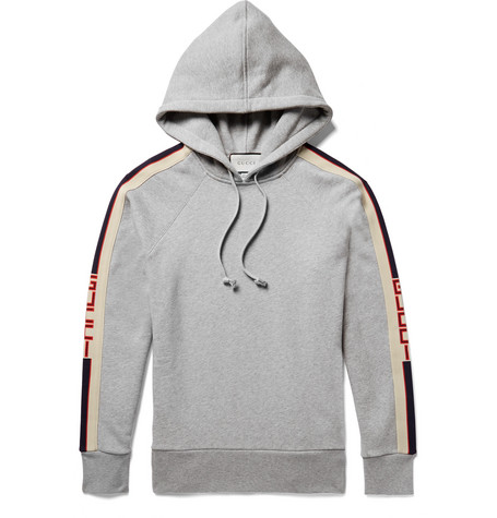 men's hooded cotton jersey sweatshirt