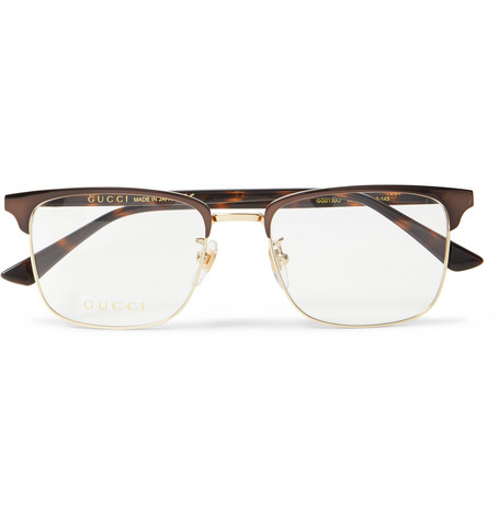 mens gold gucci glasses