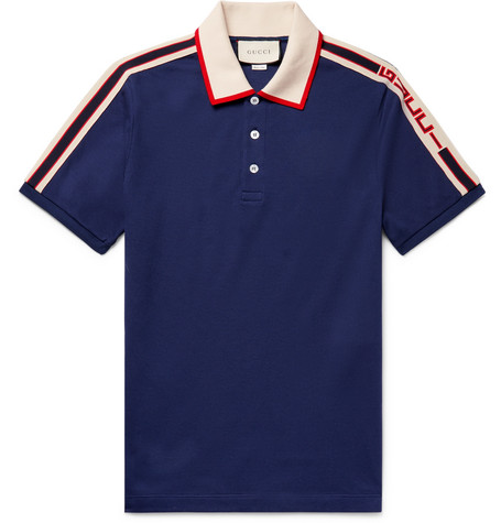 gucci polo navy