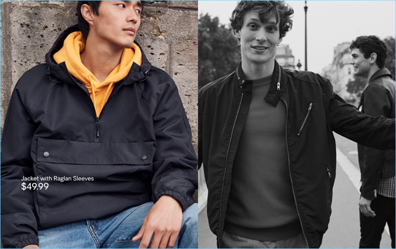 Anorak: Pictured left, Zhao Lei wears an anorak from H&M.