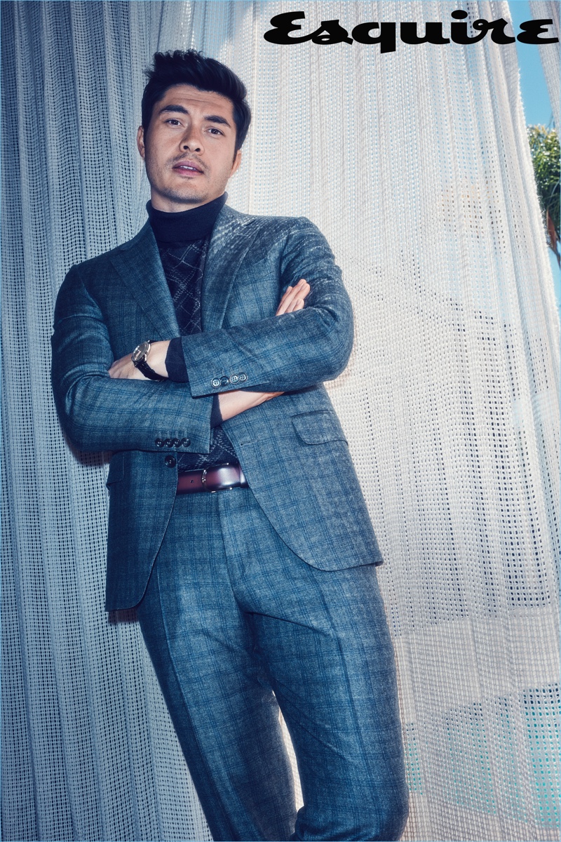 Crazy Rich Asians star Henry Golding dons a turtleneck sweater, suit, and belt by Canali. He also wears a Glashütte watch. » Henry Golding Suits Up for Esquire, Talks 'Crazy Rich Asians' Crazy Rich Asians star Henry Golding dons a turtleneck sweater, suit, and belt by Canali. He also wears a Glashütte watch.