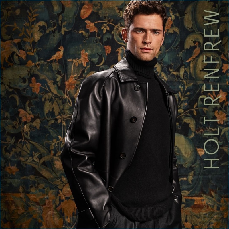 Sean O'Pry fronts Holt Renfrew's fall-winter 2018 campaign in Brioni.