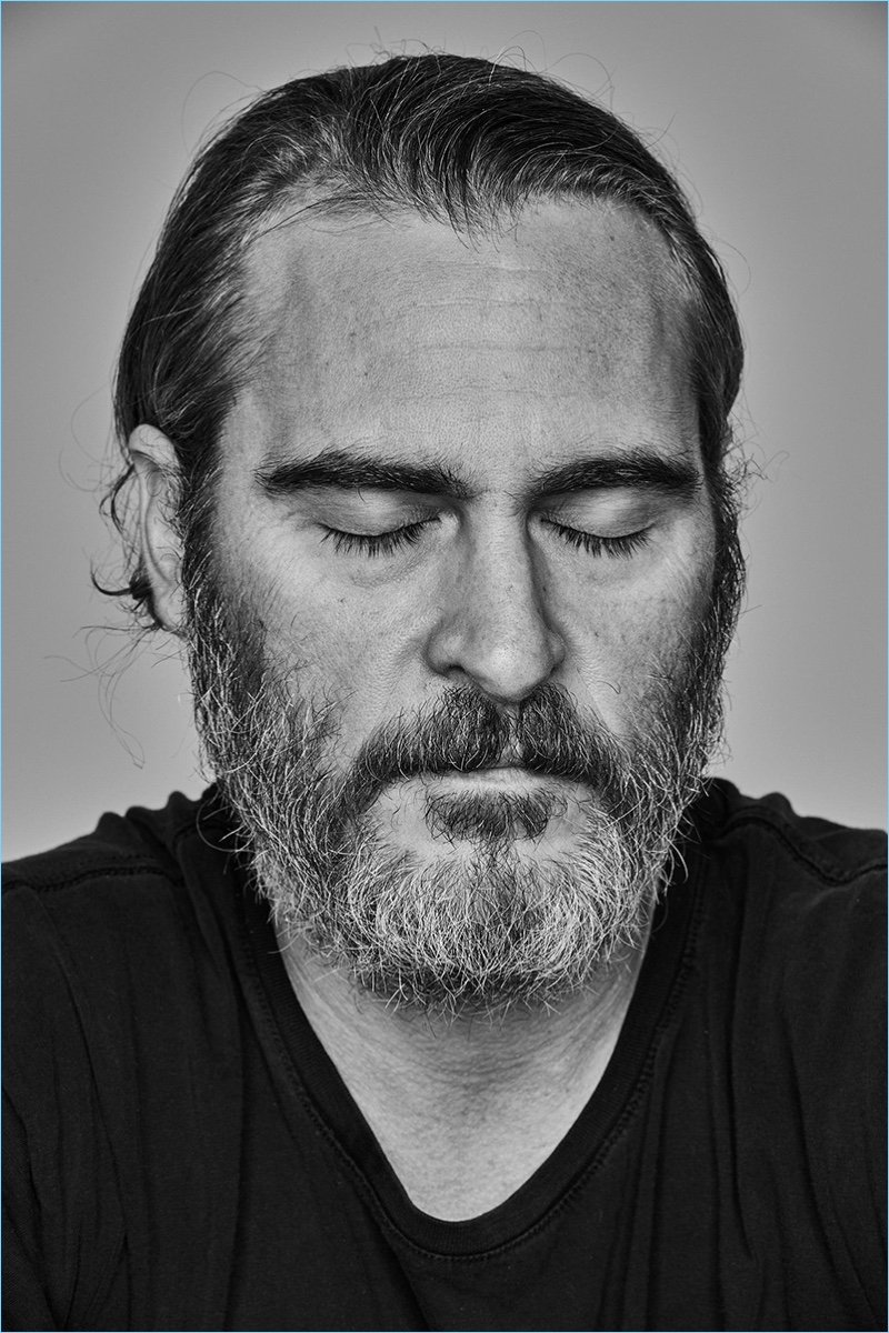 Eric Ray Davidson photographs Joaquin Phoenix for L'Officiel Hommes Paris.