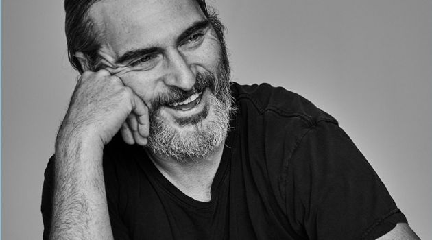 Joaquin Phoenix Covers L'Officiel Hommes Paris Actor Joaquin Phoenix sits for a black and white portrait.