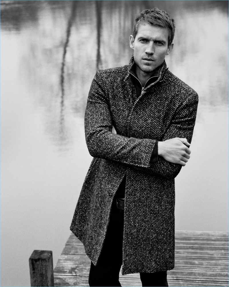 British actor Andrew Cooper fronts Marc O'Polo's fall-winter 2018 campaign.