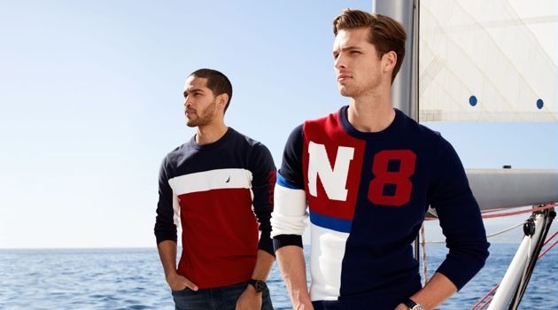 Edward Wilding & Daniel Pimentel Reunite with Nautica for Fall '18 Campaign Daniel Pimentel and Edward Wilding reunite with Nautica for fall-winter 2018.