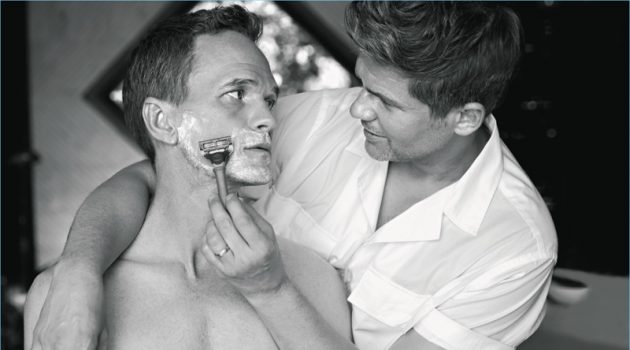 Neil Patrick Harris & David Burtka Cover Hamptons Magazine Neil Patrick Harris and David Burtka pose for Hamptons magazine. Burtka wears a Stella McCartney shirt.