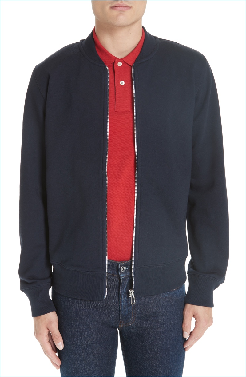 PS Paul Smith Zip Knit Bomber Jacket