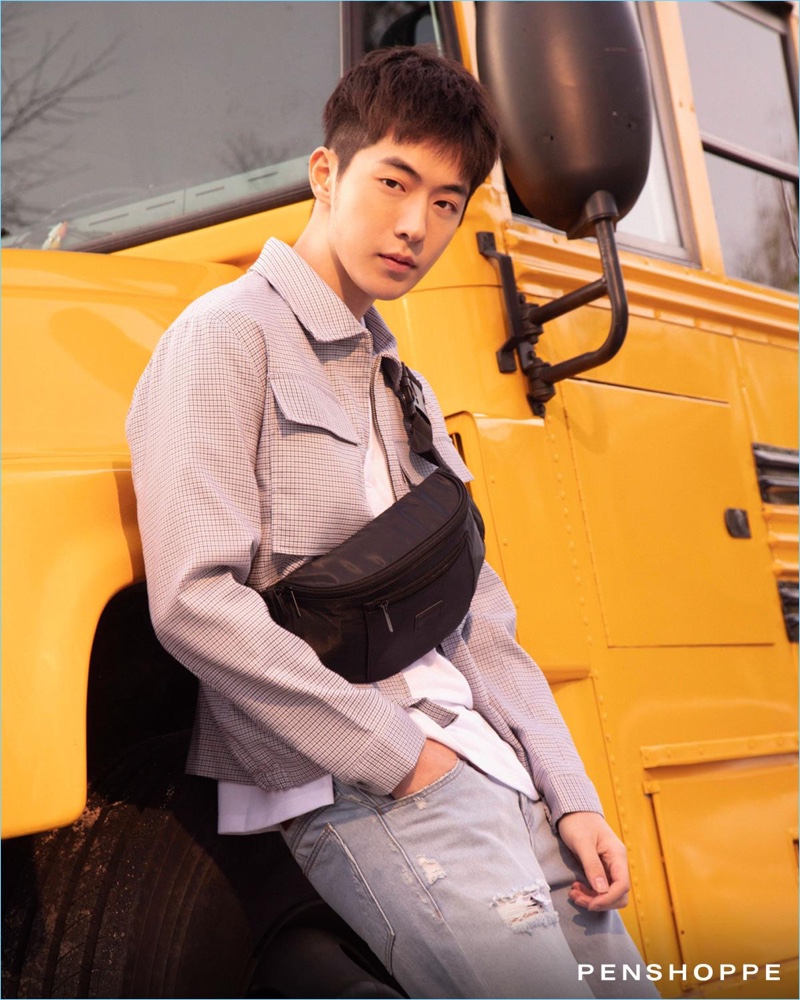 Nam Joo-hyuk appears in Penshoppe's pre-holiday 2018 campaign.