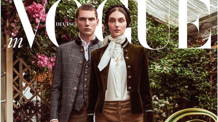 Solanne Maréxhaux Couples with Deimante Misiunaite for Vogue Germany
