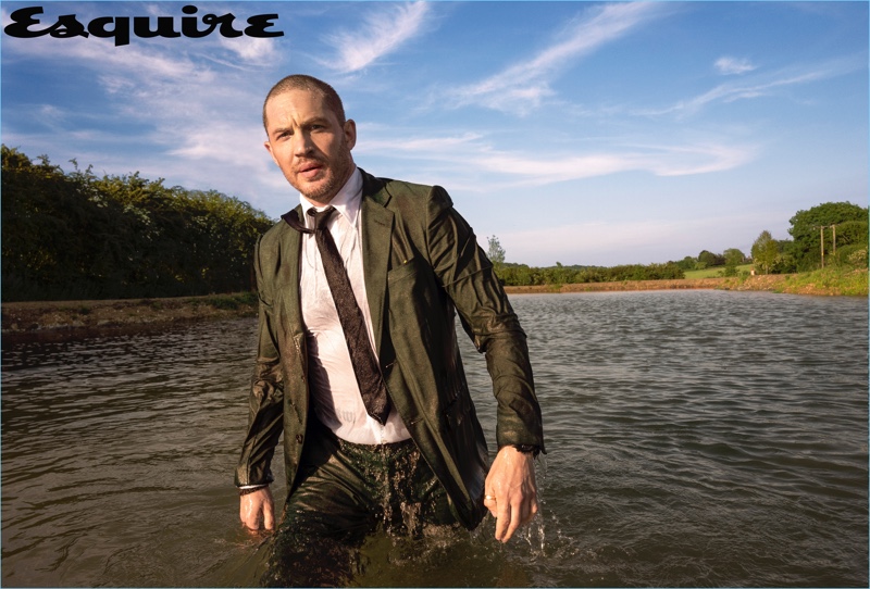 Greg Williams photographs Tom Hardy for the September 2018 issue of Esquire.