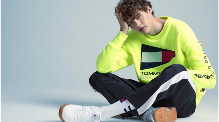 Front and center, Darwin Gray wears a look from Tommy Jeans.