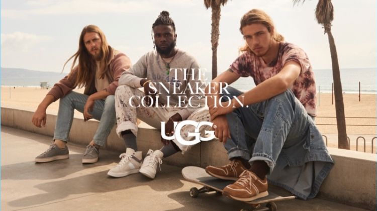 Zackery Michael, Gianni Lee, and Daniel Hivner star in UGG's fall-winter 2018 campaign.